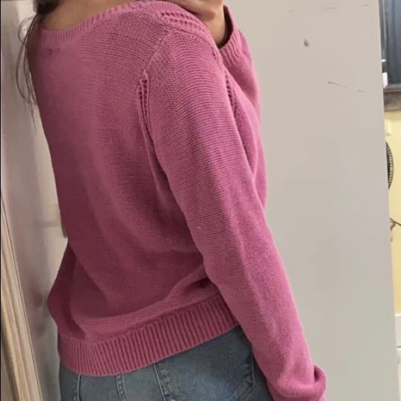 Pink Knitted Sweater: comfy, breathable - Picture 2 of 4